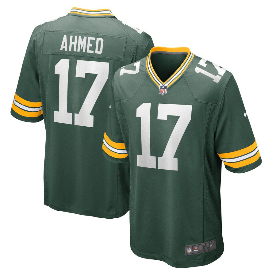 Men Green Bay Packers #17 Ramiz Ahmed Nike Green Home Game Player NFL Jersey